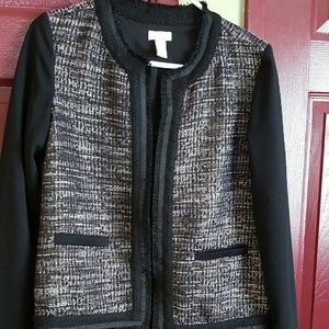 Chico's tweed blazer jacket